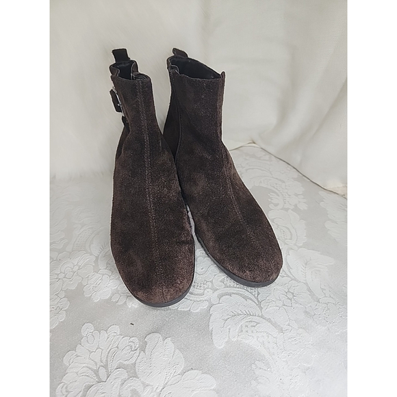 Aerosoles Entourage Suede Wedge Boots,brown, Sz8.5,EUC - Picture 11 of 11